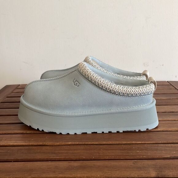 UGG Tazz Platform Slippers Seafoam USA Women Size 8/UK 6/EU 39 - Picture 7 of 12